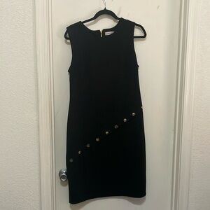 Calvin Klein, size 14, Black Zipper Dress